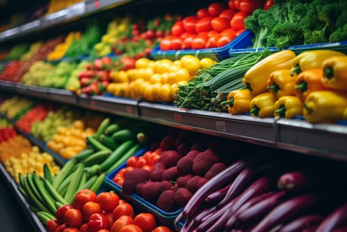 農(nóng)產(chǎn)品新鮮蔬菜貨架攝影圖 攝影圖